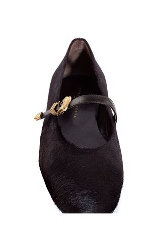 Dark brown calf hair Grisal ballerina ROBERTO FESTA | GRISALMORO